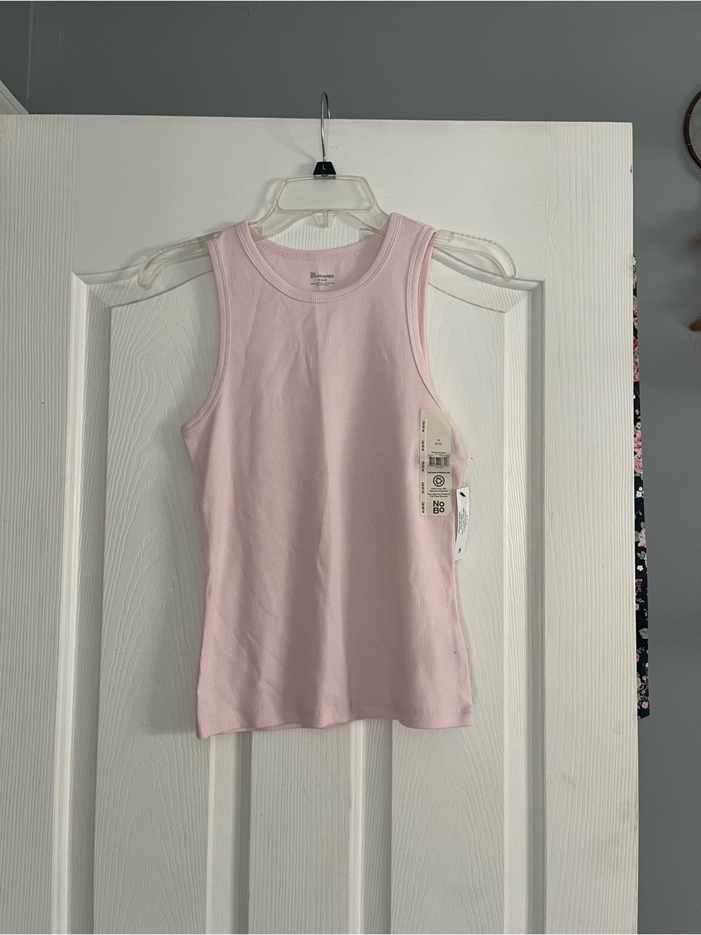 No Boundaries Light Pink Ribbed Tank Top